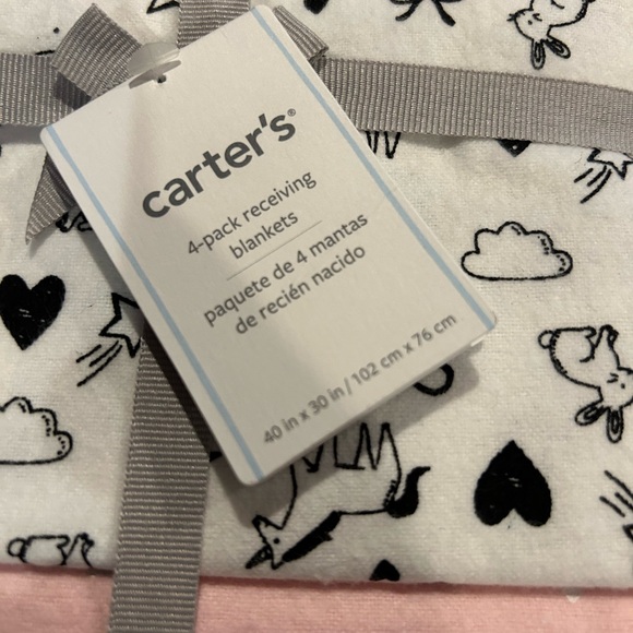 NWT Carter’s 4 pack receiving blankets - Picture 3 of 5
